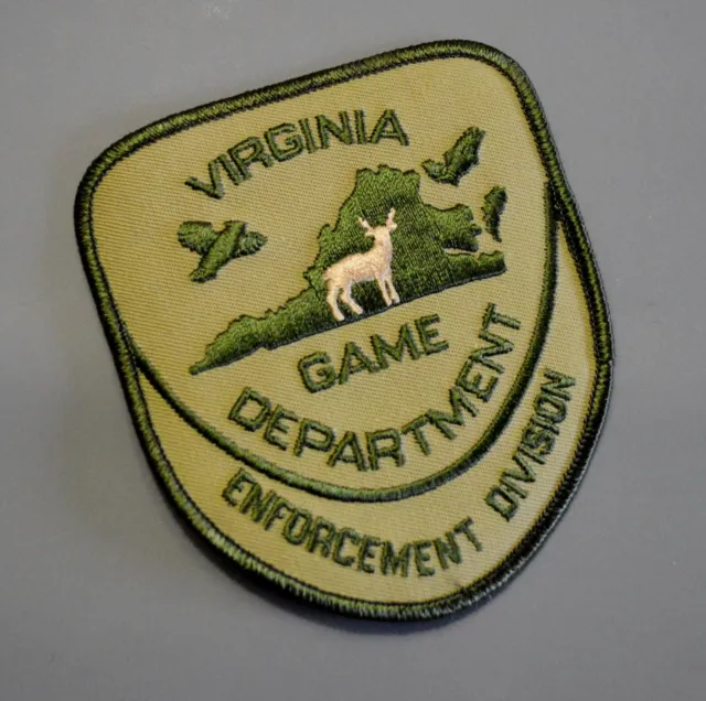 Virginia Game Dept. Warden Enforcement Division Patch ++ Mint VA