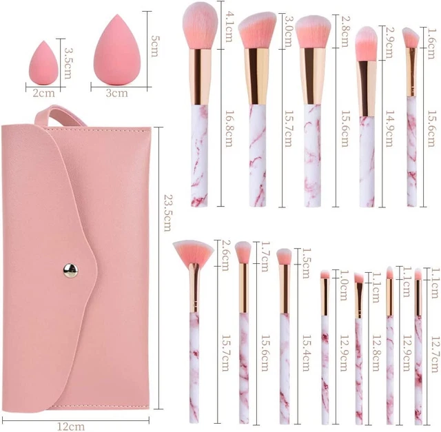 Pennelli Make Up Start Maker Professionali 12 Pezzi Set di Pennelli Per Trucco. 4