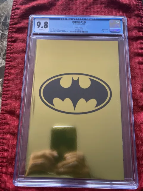 Batman #135 / #900 CGC 9.8 Big Time C Gold Foil Edition Virgin Variant Cover