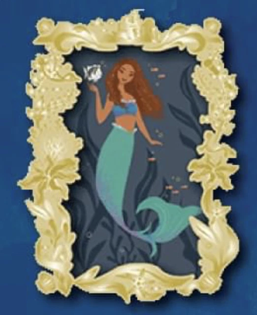 DISNEY THE LITTLE Mermaid 2023 Ariel & Flounder Pin Live Action LE 400