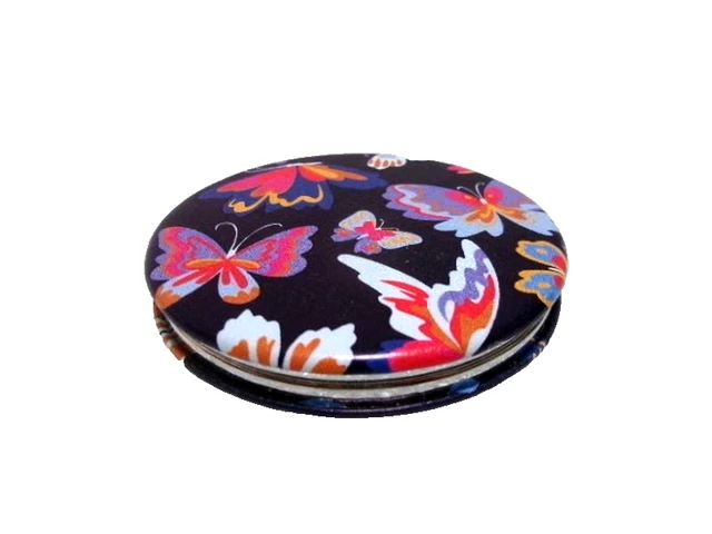 Petit Miroir De Sac à Main Vintage - Face à Main Laiton Doré - Occasion