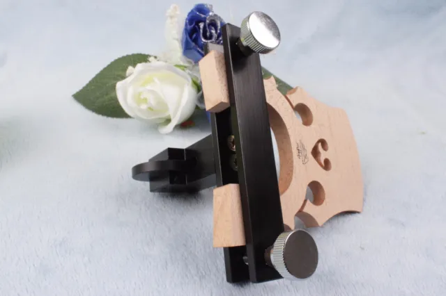 1pcs cello bridge holder Metal body Adjustable Luthier tool cello maker#28 3