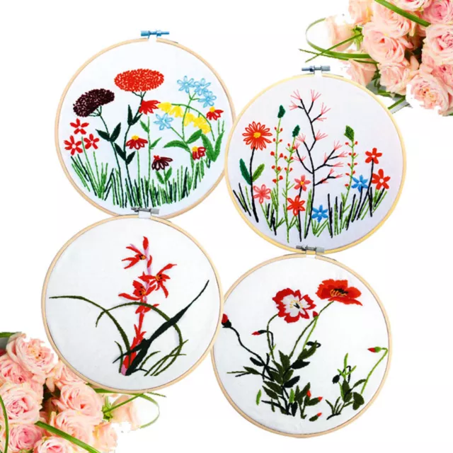 Wooden Cross Stitch Machine Bamboo Hoop Ring Embroidery Sewing D~m'