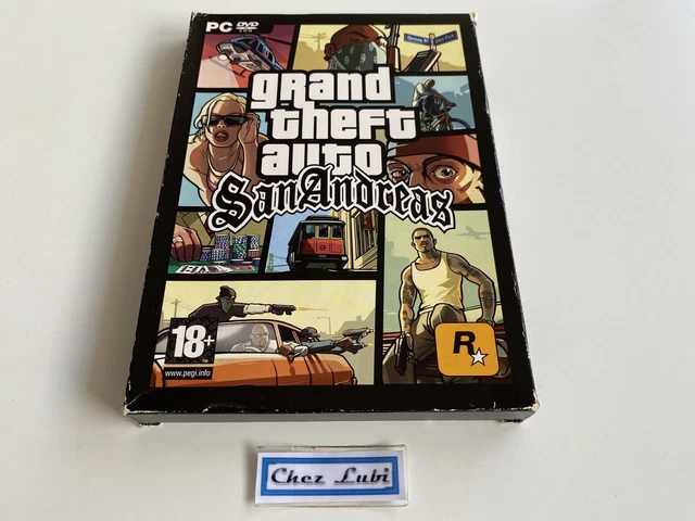 Jeu GTA San Andreas PC Version Française - Avec Notice Et Carte, état Correct