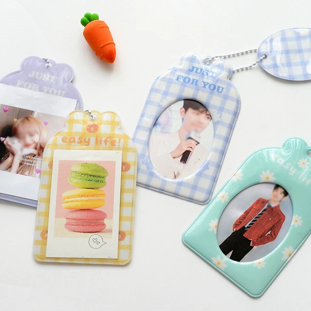 1 PIEZA Colgante Mujer Tarjeta Almacenamiento Foto Bolso Tarjeta Ídolo Foto Mangas Elega 🙬