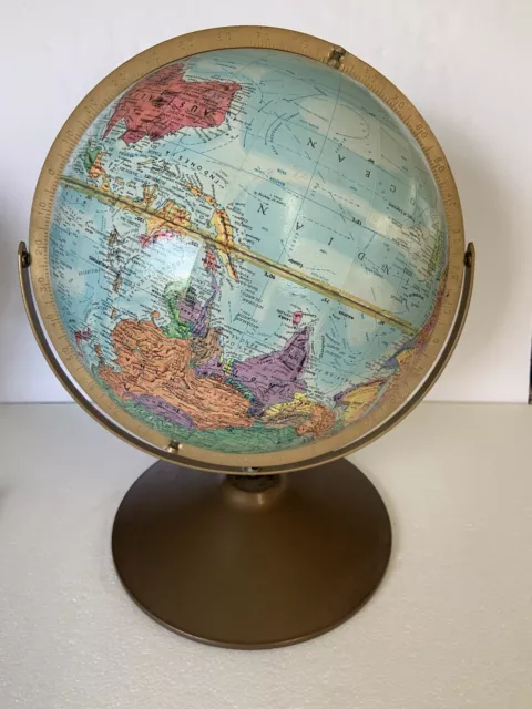 Vintage 🌍Replogie World Nation 🌍Series 12 “ Relief Globe Twin Axis USSR