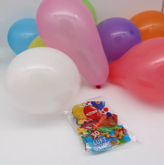 300 Bunte Luftballons (10 Packungen a 30 Stück)