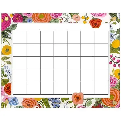 Horizontal Glass Board Garden Party 15"x12" - Rifle Paper Co. for Quartet