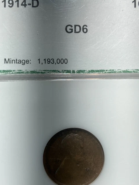 1914 d lincoln wheat cent penny  (VERY KEY)