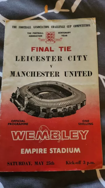 FA CUP FINAL PROGRAMME 1963 Leicester City v Manchester United