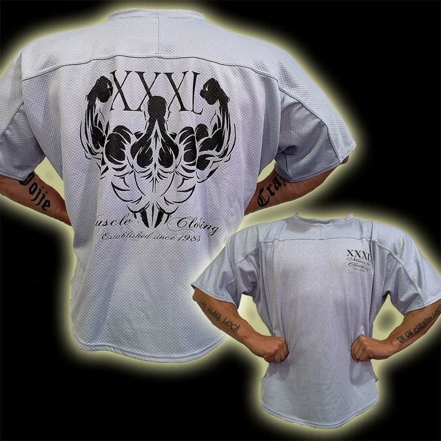 EXPLOSIVE FIBRES STEELE Blue XXXL MUSCLE CLOTHING EST 1983 Rag Workout Top Med 27.00 PicClick UK