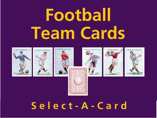 Thomson FOOTBALL TEAM CARDS - Select - A - Card