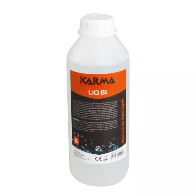 KARMA LIQ B1 liquido per bolle di sapone bubble machine 1 litro