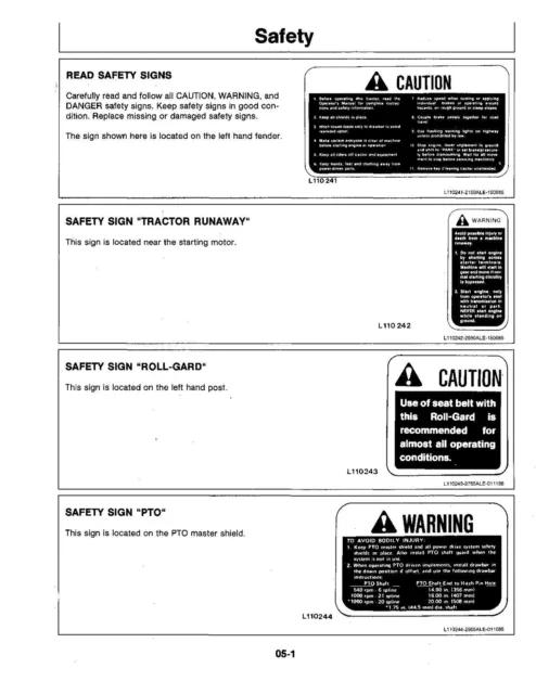 John Deere 2155 Tractor Operators Manual 3