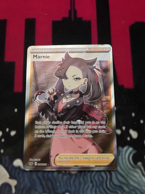 MARNIE FULL ART Trainer Promo SWSH121 & SWSH120 Signature Marnie Holo X3  Pokmon 43.00 - PicClick UK