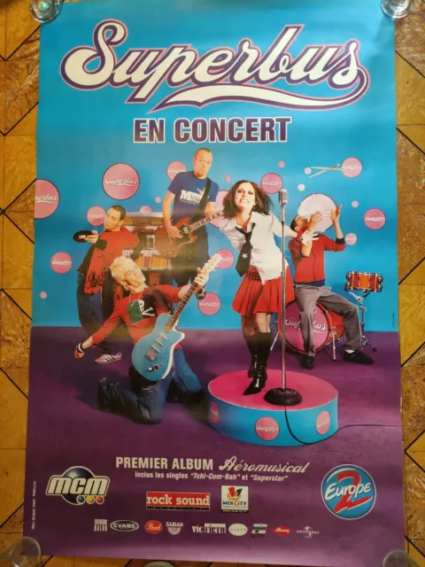 Affiche  Superbus en concert  80 cm x 1m20  Aéromusical