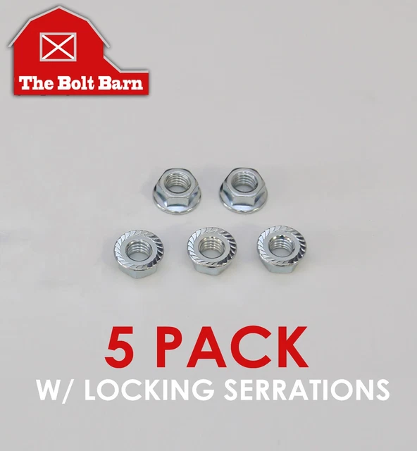 5 PACK HUSQVARNA Jonsered Echo Chainsaw Flange Bar Lock Nuts 8Mm