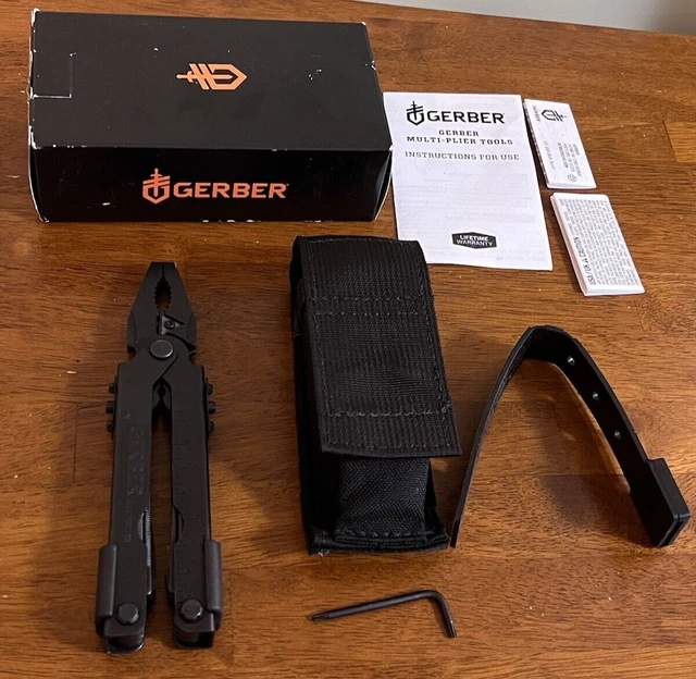 GERBER MULTIPLIER 600 Basic Blunt Nose Plier MP600 Black 14 Tools Belt