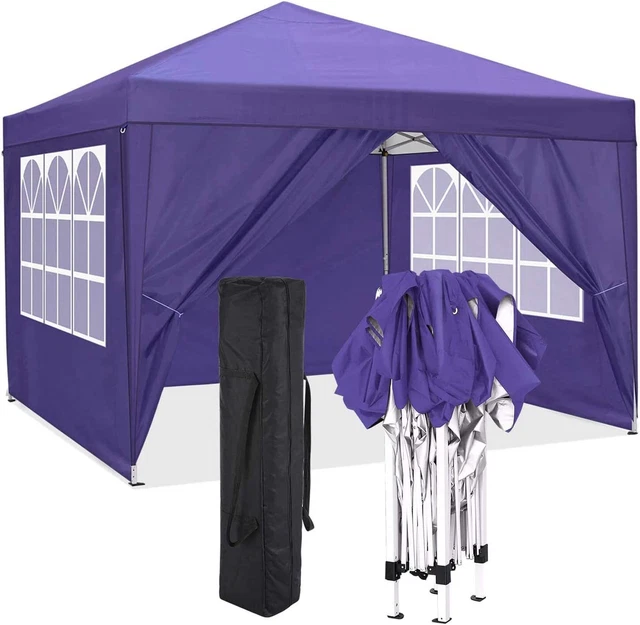 Pavillon Wasserdicht 3x3M/3x6M Faltpavillon Gartenzelt Partyzelt mit Seitenteile