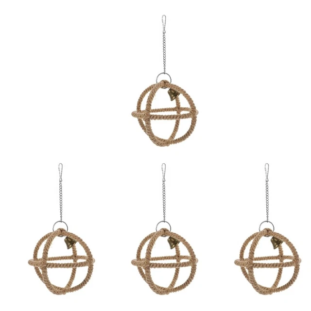 4 Pack Schaukelspielzeug Papagei Hölzern Vögel Leiter Lustiger Vogelbarsch