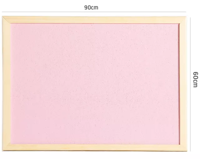 Cork Pin Boards Wooden Frame Kitchen Notice School Pink Coloured OfficeCentre®