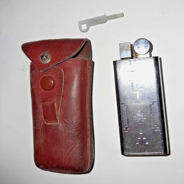 Flasque Ancienne WILD TURKEY En Inox Avec étui En Cuir Marron - Vintage