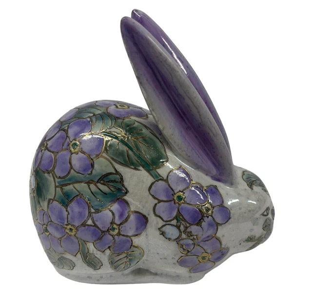 HFP Macau Collectors Hand Painted Porcelain Rabbit Figurine Decor