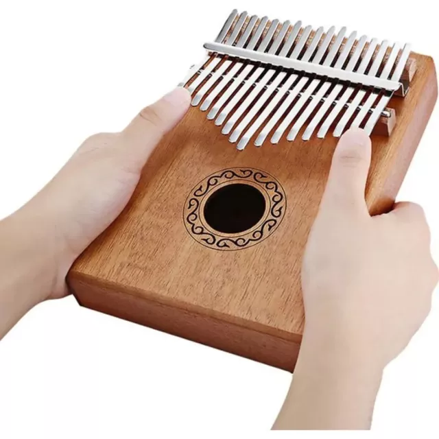 Kalimba 17 Touches Doigt Portable Instrument de Musique en Bois Piano Pouce