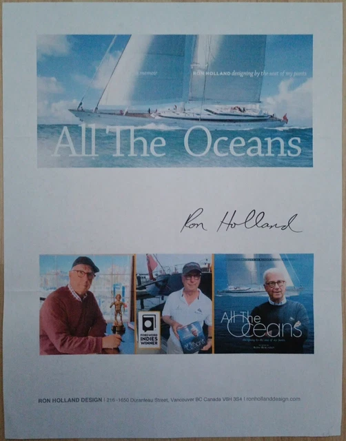 Ron Holland YACHT DESIGNER Autogramm original signiert
