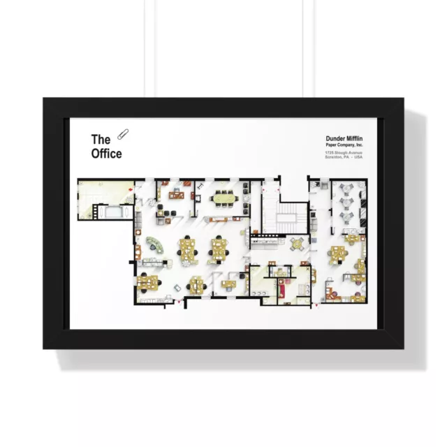 The Office Dunder Mifflin Theory TV Show Office Floor Plan - The Office TV Show