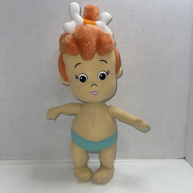 TOY FACTORY FLINTSTONES Pebbles Plush Toys Orange Hanna Barbera Stuffed