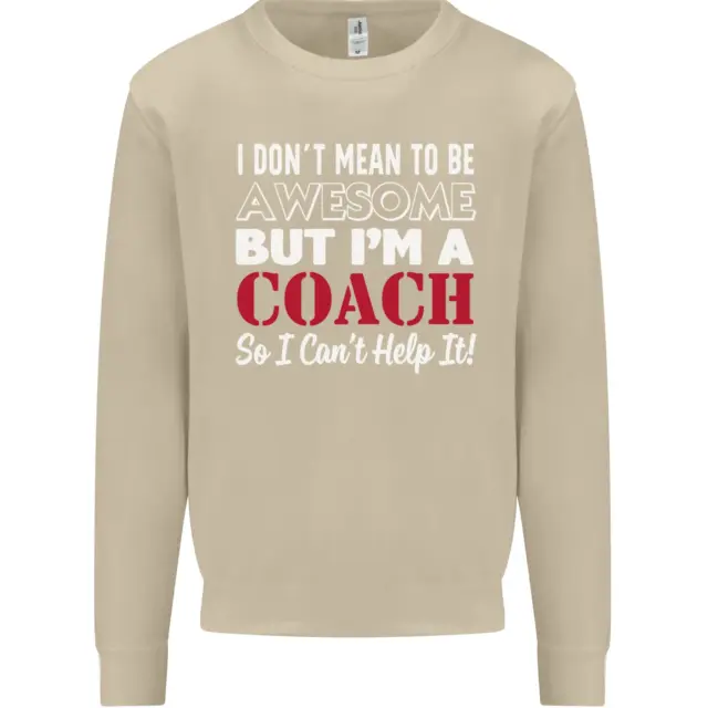 Felpa maglione I Dont Mean to but Im a Coach Rugby Footy 5