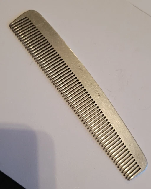 Stainless Steel 5" Barbers Comb Habd Made In Sweden Used VG Cond