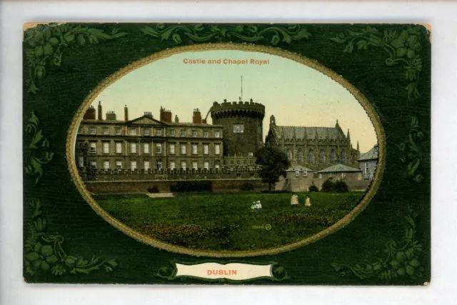 Ireland postcard Dublin, Castle and Chapel Royal Vintage