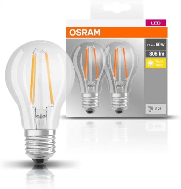OSRAM LED BASE CLASSIC A / lamp, classic bulb shape, in filament style,...