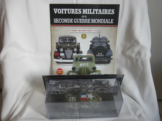 Miniature Verem 1/43 – Citroën Traction FFI 1944 Camouflage – Armée Française – Occasion