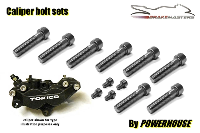 Brakemasters Stainless Steel Joint Bolt Set For Suzuki GSF650 Bandit Tokico Front Brake Calipers