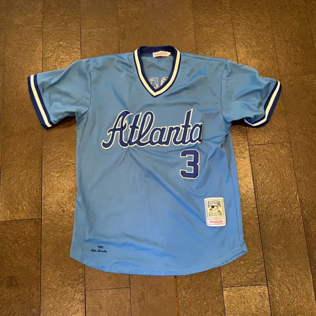 Vintage Dale Murphy #3 Baby Blue Atlanta Braves Jersey Men’s Size L