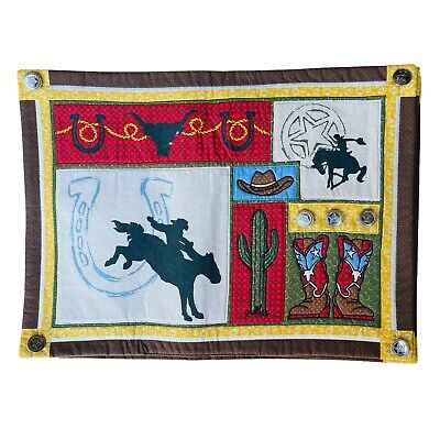 SUMMER LIVING Western 13” x 18”Cotton Hat Horse Cactus Boot Table Mat