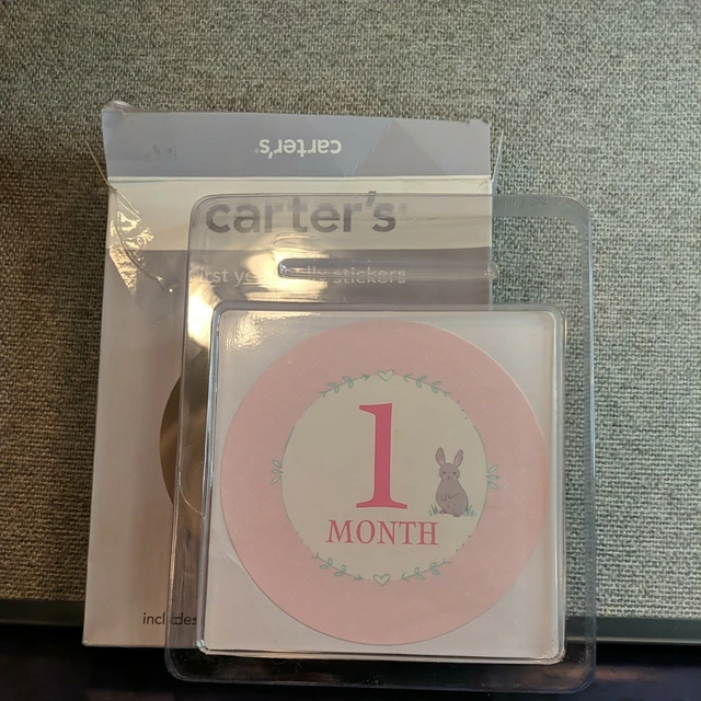 Carter's Carters Milestone Message Stickers For Photos New Open Box / First Year