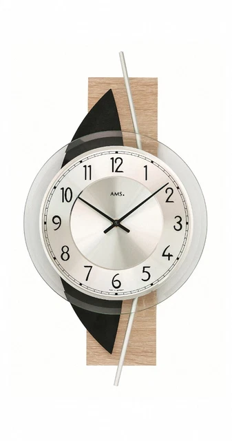 Orologio da parete moderna con meccanismo al quarzo di AMS AM W9551 nuovo