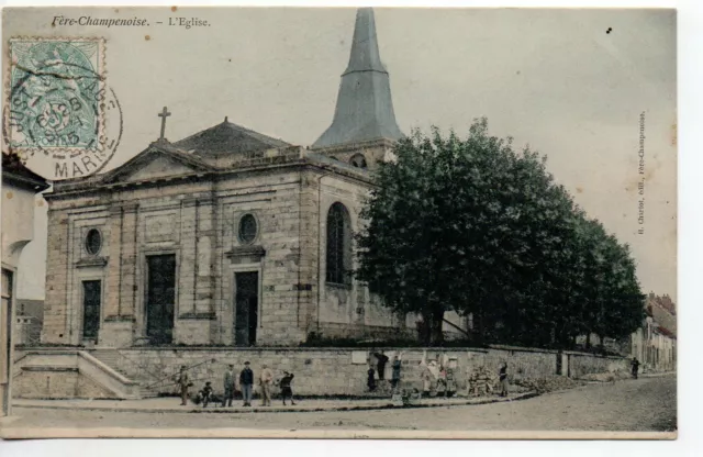 FERE CHAMPAGNE - Marne - CPA 51 - the church - color card