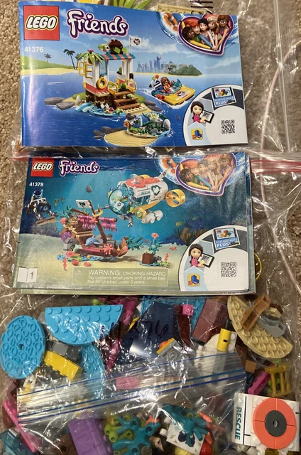 LEGO Friends: Dolphins Rescue Mission (41378) plus 41376 Turtle Rescue Complete LEGO Friends: Dolphins Rescue Mission (41378) plus 41376 Turtle Rescue Complete