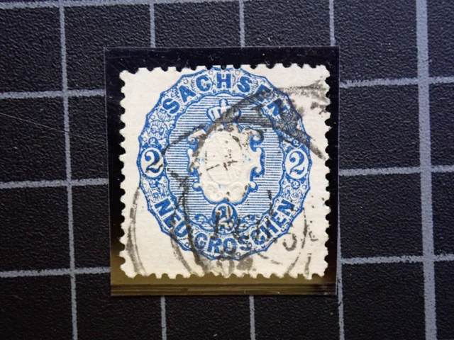 Sachsen, 1863 Wappen. Mi-Nr: 17, Gestempelt