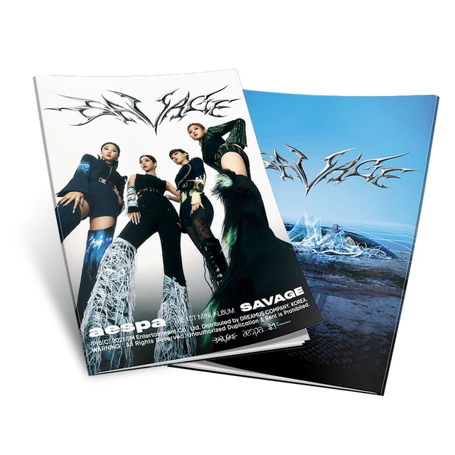 KPOP AESPA SAVAGE Album Mini Photo Book Members HD Photograph