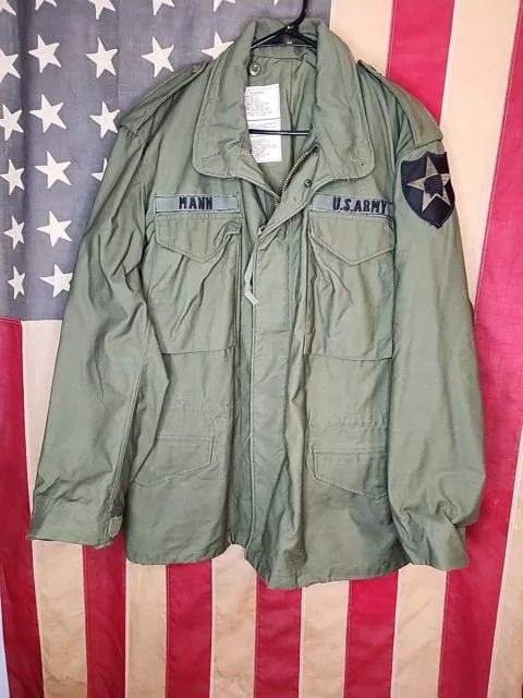 Medium Regular M-65 Army Green Cold Weather Field Coat Jacket 9790