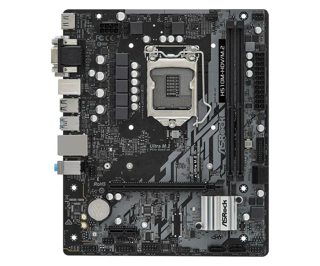 Asrock h510m hdv m 2 intel socket 1200 motherboard 79 35 picclick uk