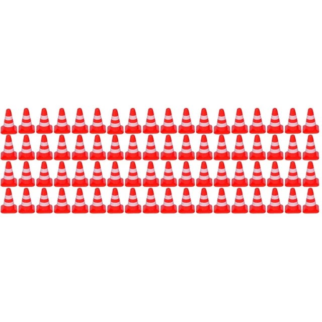 90 Pcs Roadblock Simulation Props Construction Party Cones Practical