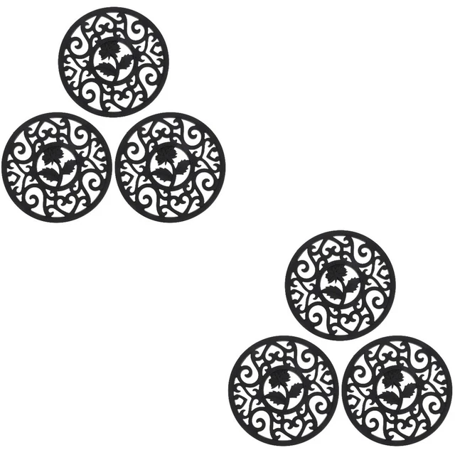 6 piezas Plato Secado Alfombra Almohadilla Silicona Maceta