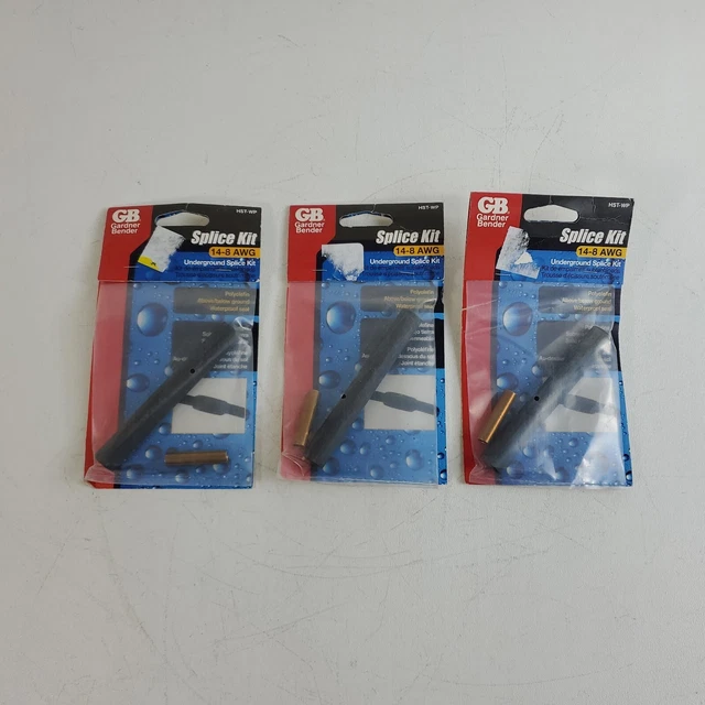 (PACK OF 3) GB Gardner Bender HST-WP Underground Splice Kit 14-8 AWG